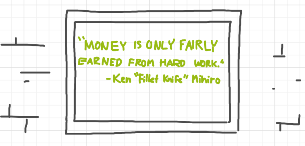 A panel from I've Been Everywhere, Man, episode nine of the Board Boards object show by Furretwalk/WalkingFurret.